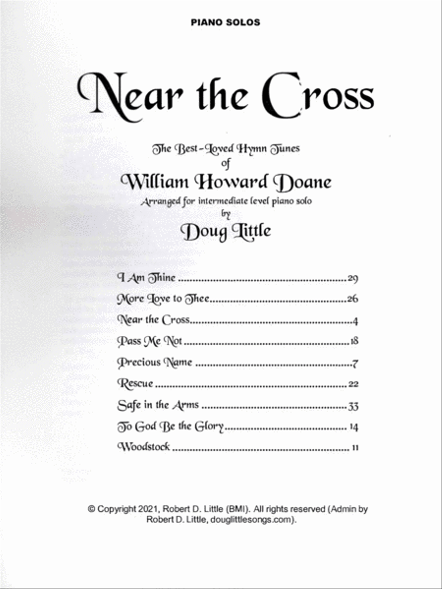 Near The Cross / The Best-Loved Hymn Tunes of William Howard Doane Piano Method scores gallery preview page 2
