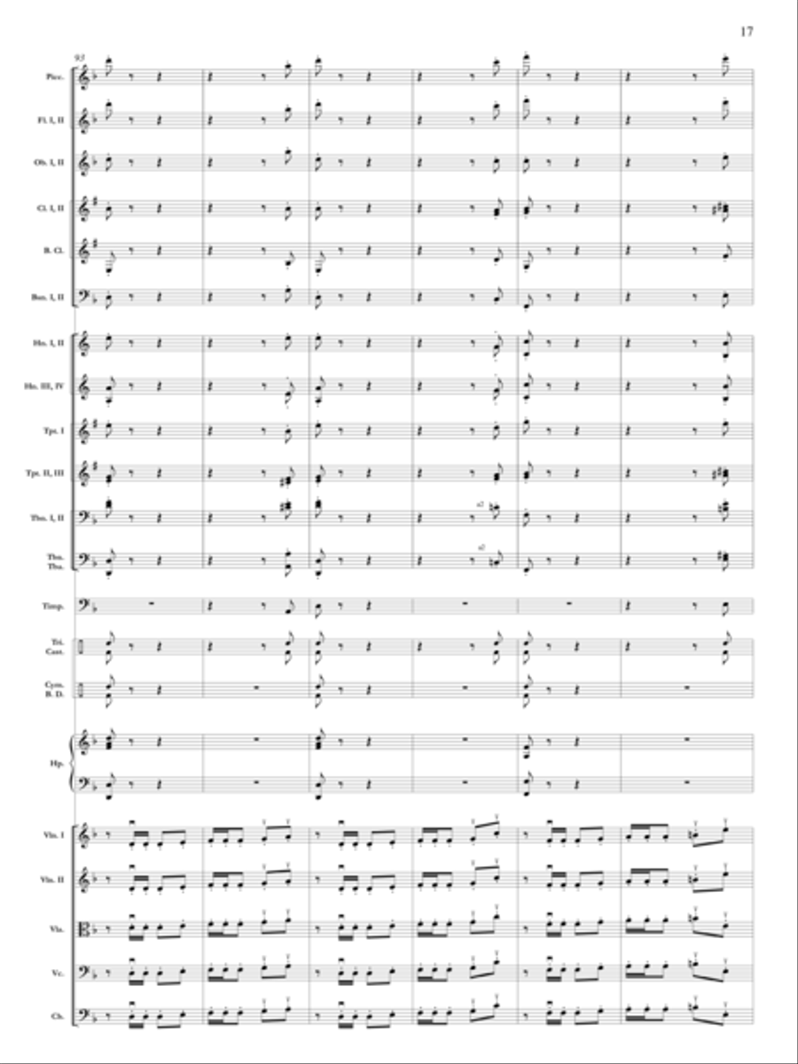 Samson Et Dalila, Op. 47: Danse Bacchanale Orchestra scores gallery preview page 18