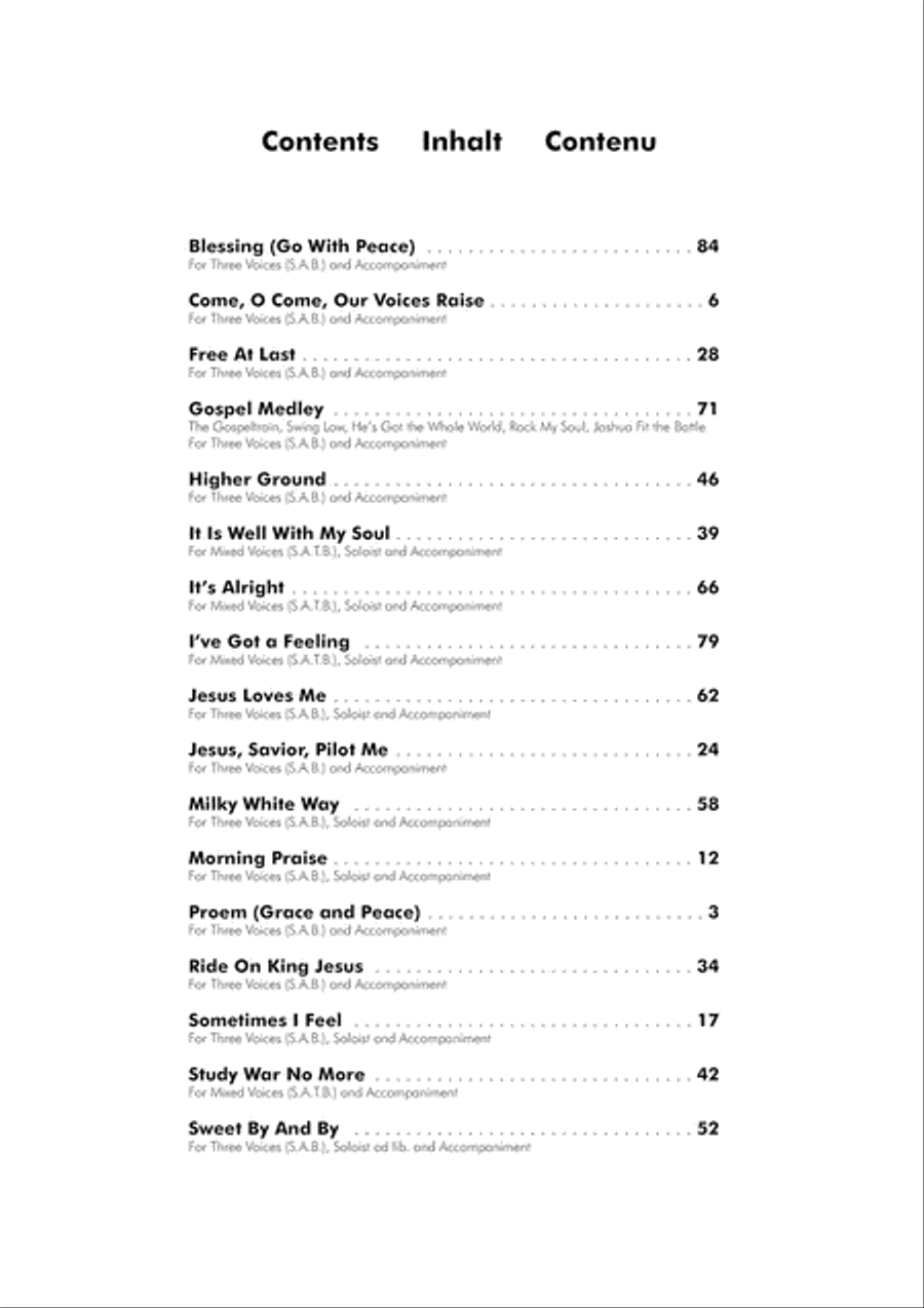 The Ultimate Gospel Choir Book 5 3-Part scores gallery preview page 2