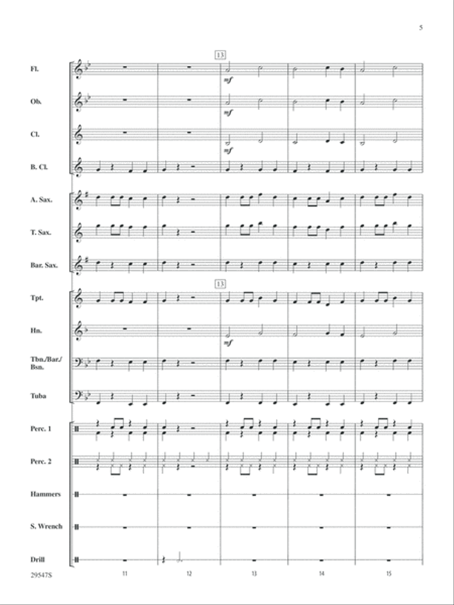 Garage Band: Score Concert Band scores gallery preview page 5
