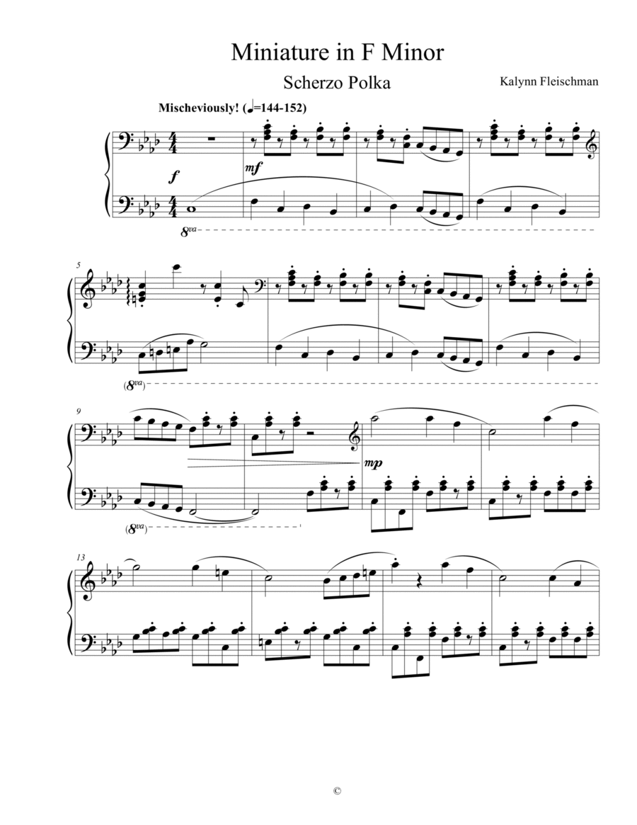 Miniature in F Minor: Scherzo Polka image number null