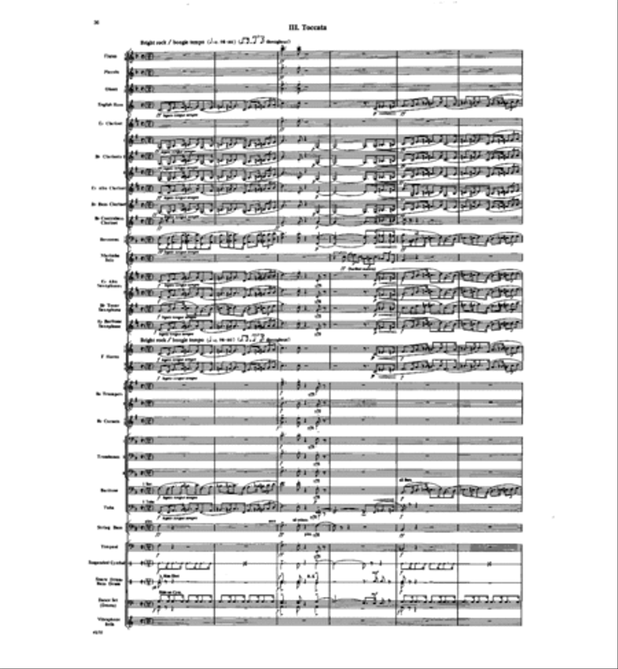 Concertino for Marimba and Winds Concert Band scores gallery preview page 34