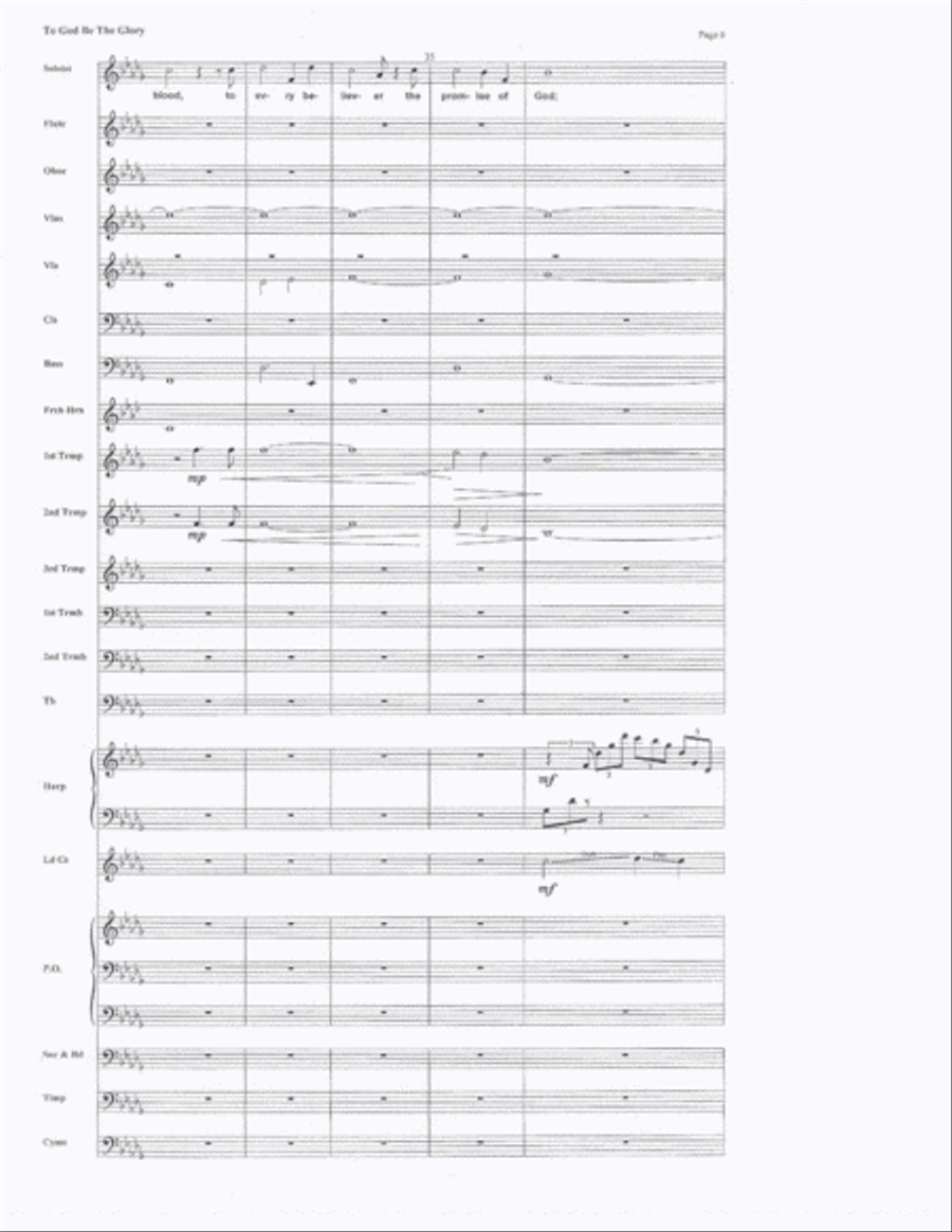 To God be the Glory To God be the Glory Percussion Ensemble scores gallery preview page 6