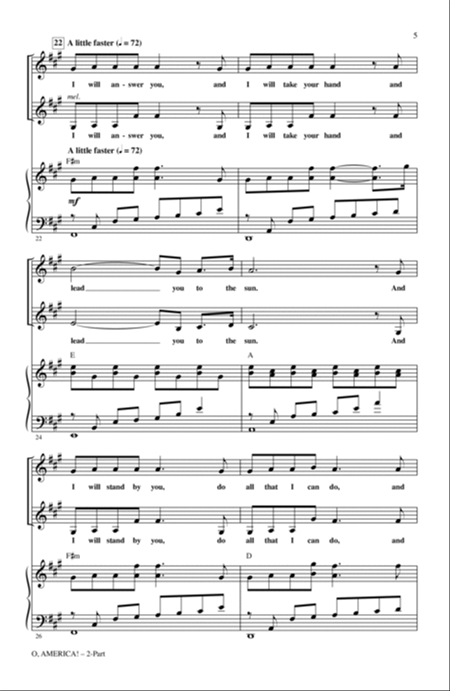 O, America! 2-Part scores gallery preview page 4