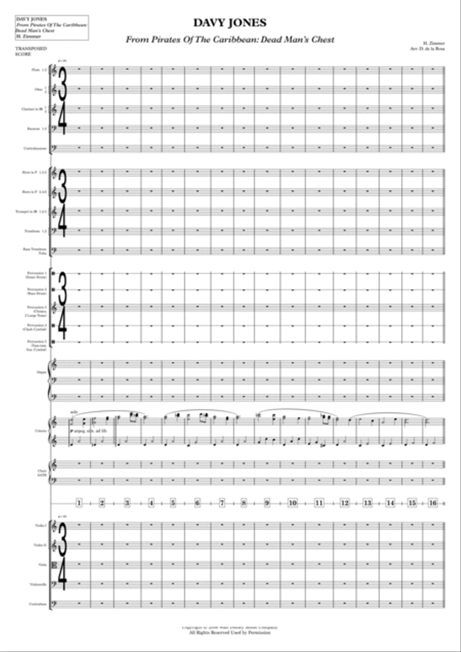 Davy Jones Full Orchestra scores gallery preview page 4