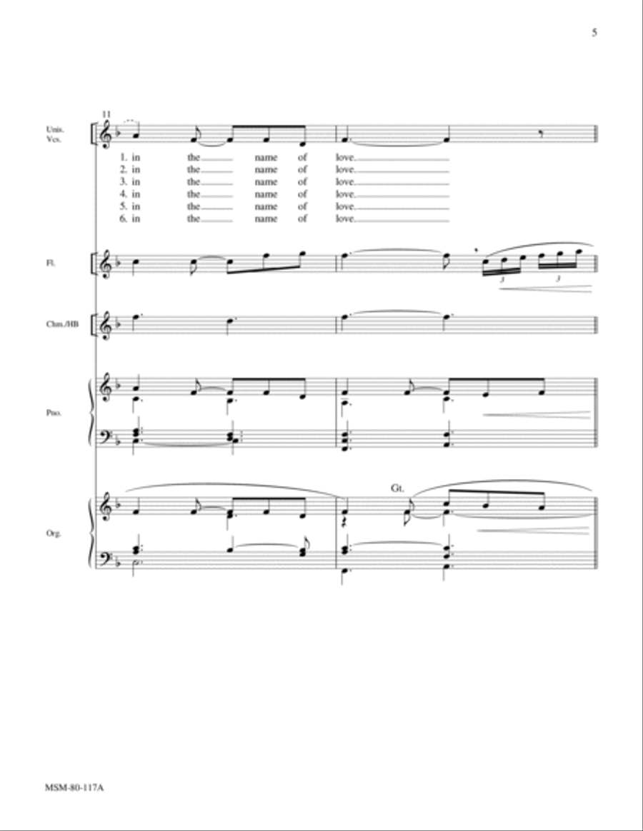 Gathered in God's Name Gathered in God's Name Choir scores gallery preview page 5