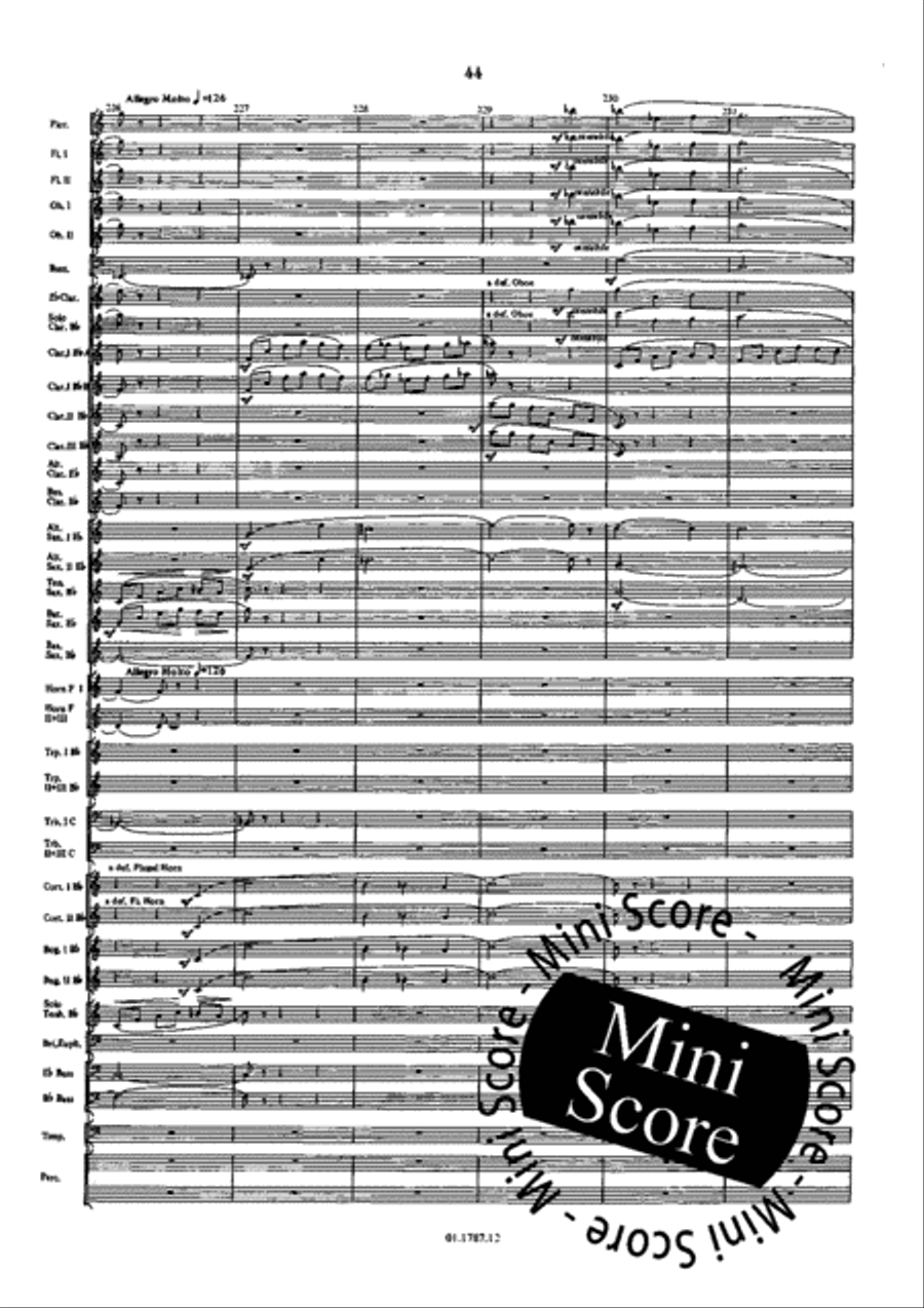 Symphonie de l'Eau Concert Band scores gallery preview page 48