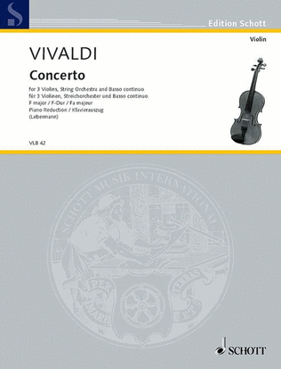 Book cover for Concerto F Major