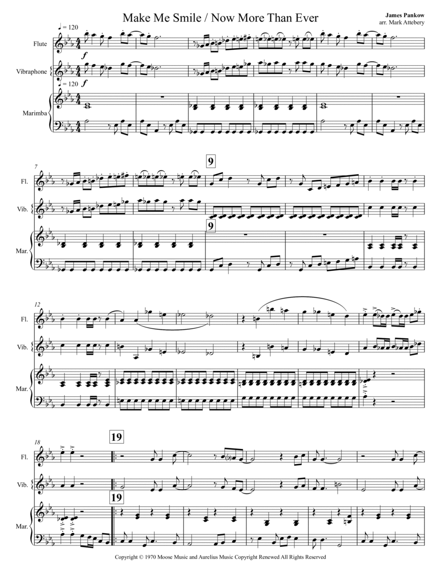 Make Me Smile Small Ensemble scores gallery preview page 1