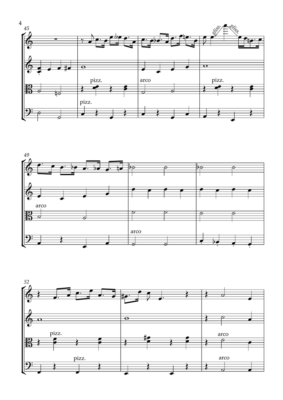 Hello, Dolly! String Quartet scores gallery preview page 4