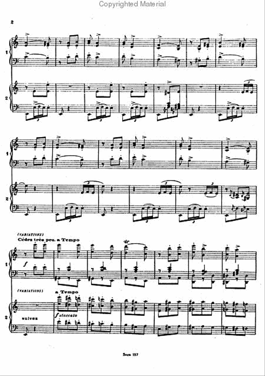 Gracia No. 3 of Danses Andalouses Piano Duet scores gallery preview page 5