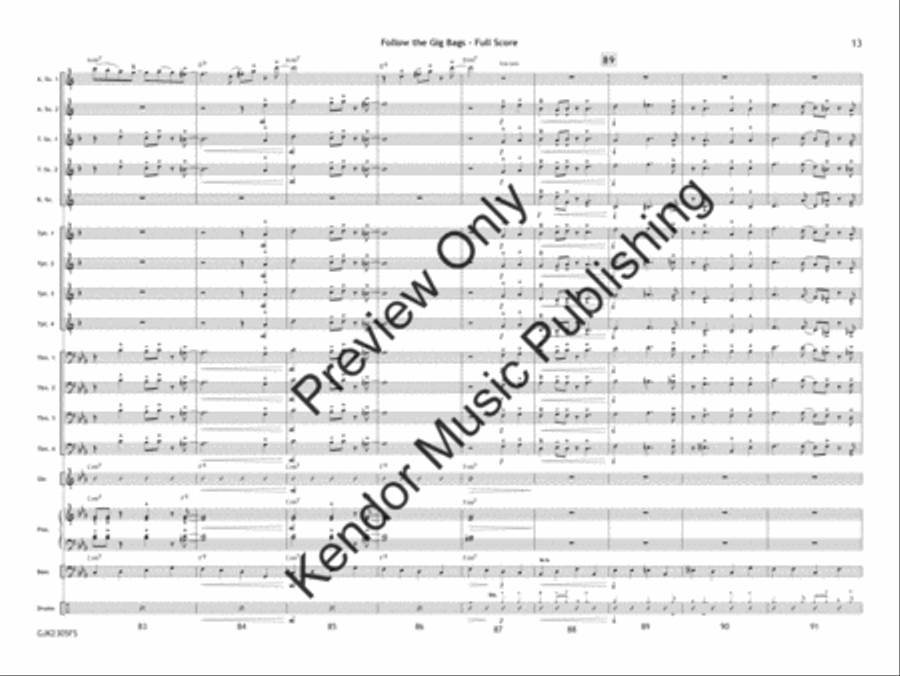 Bossa Doce Bossa Doce Jazz Ensemble scores gallery preview page 14