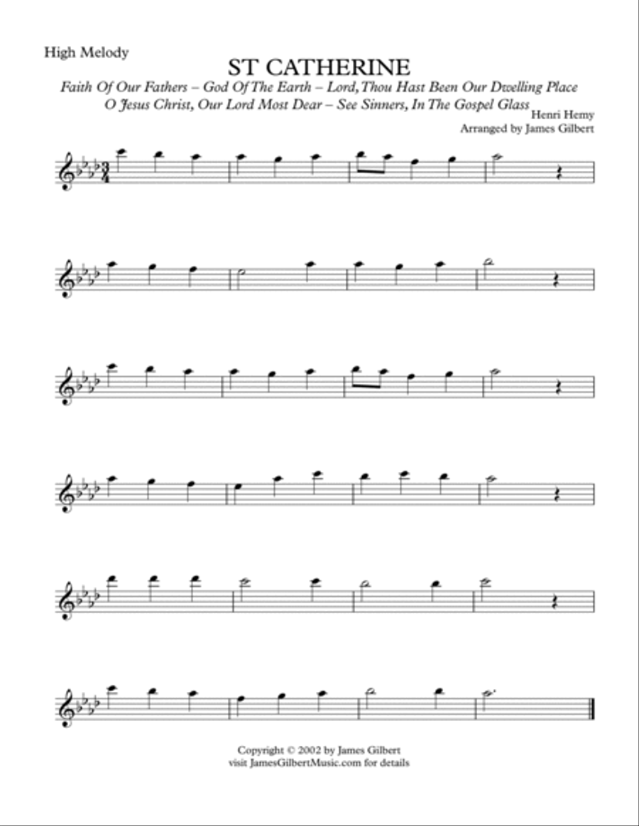 ST CATHERINE (Faith of our Fathers) Small Ensemble scores gallery preview page 4