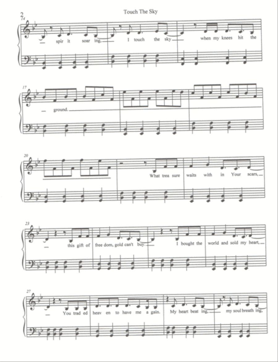 Touch The Sky Touch The Sky Small Ensemble scores gallery preview page 2