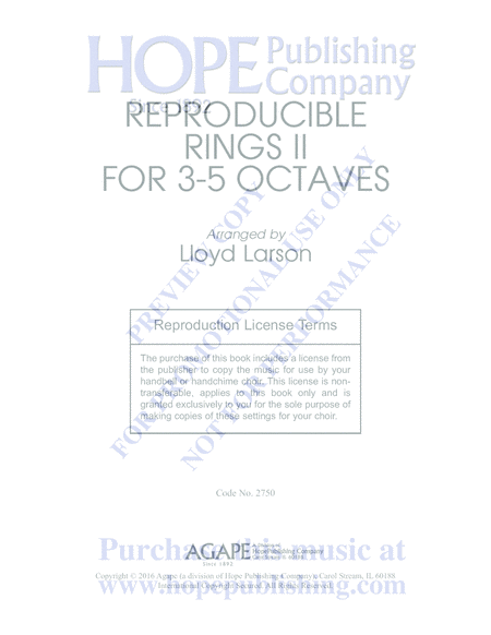 Reproducible Rings for 3-5 Octaves, Vol. 2 image number null