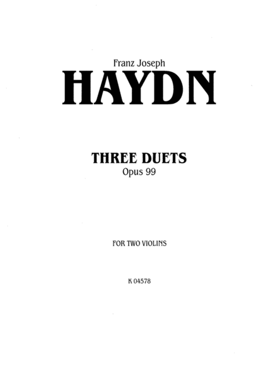 Three Duets, Op. 99