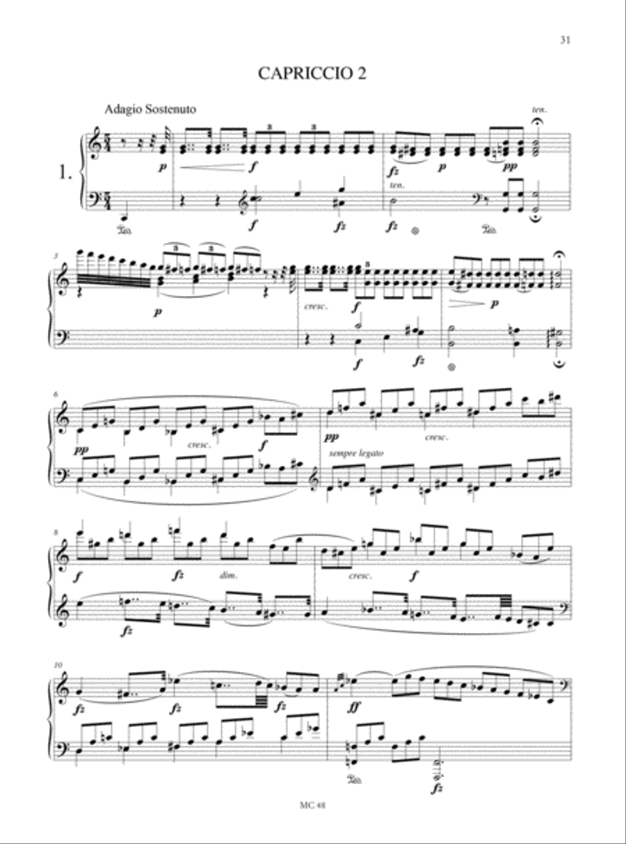 2 Capricci Op. 47; Fantasia con Variazioni sull’Aria 
