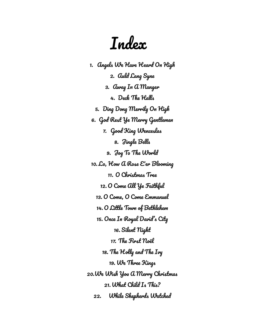22 Christmas Duets for Violin and Cello String Duet scores gallery preview page 2