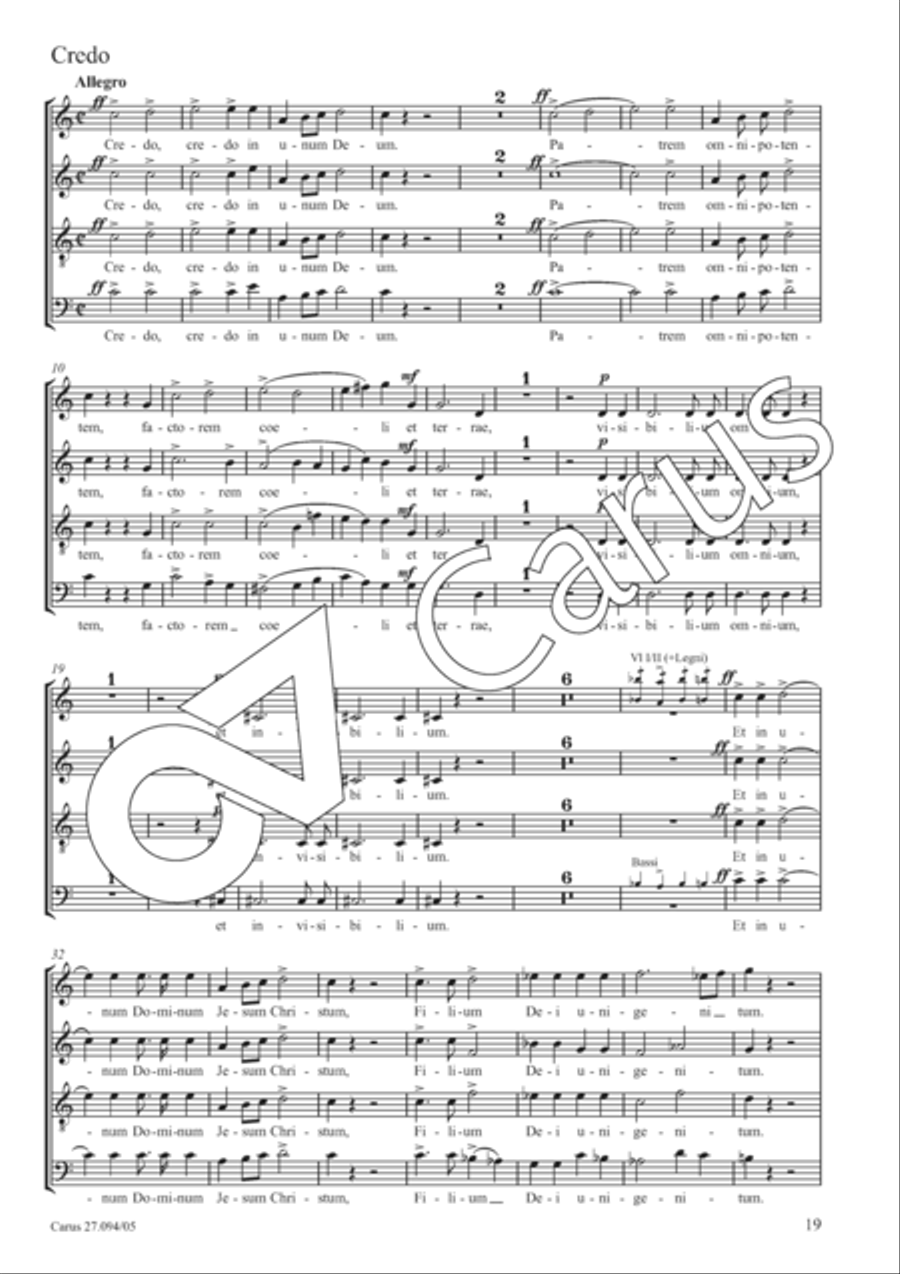Mass in F minor SSAATTBB scores gallery preview page 20