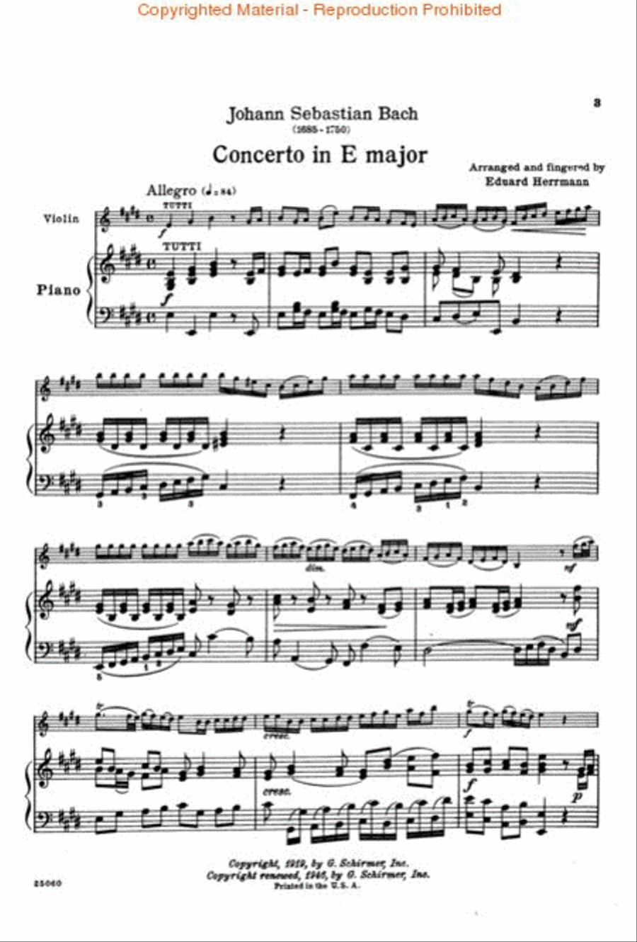 Concerto in E Major Concerto in E Major Orchestra scores gallery preview page 2