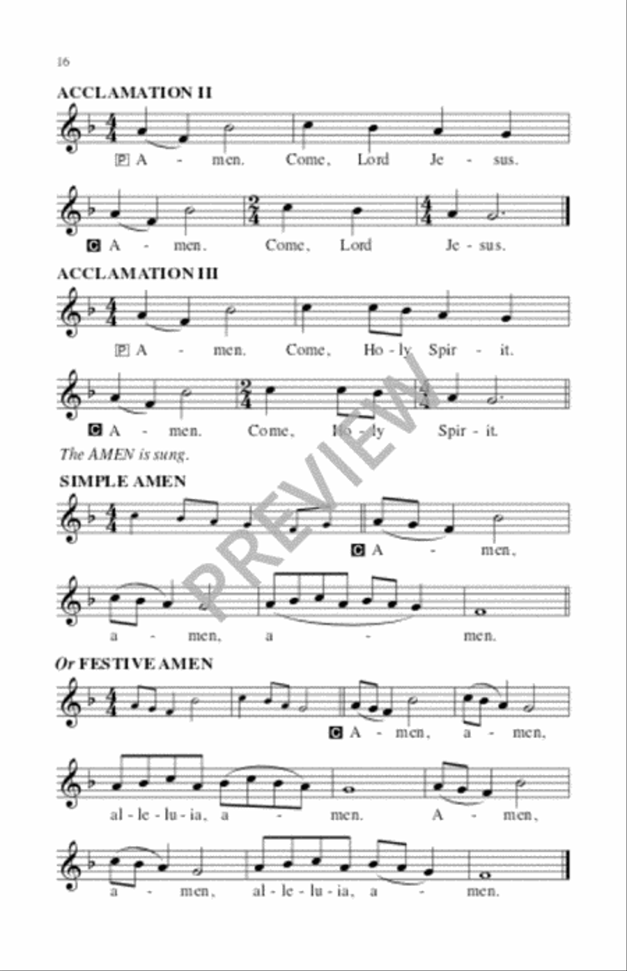 Tree of Life Setting, Holy Communion - Assembly edition Unison Choir scores gallery preview page 17