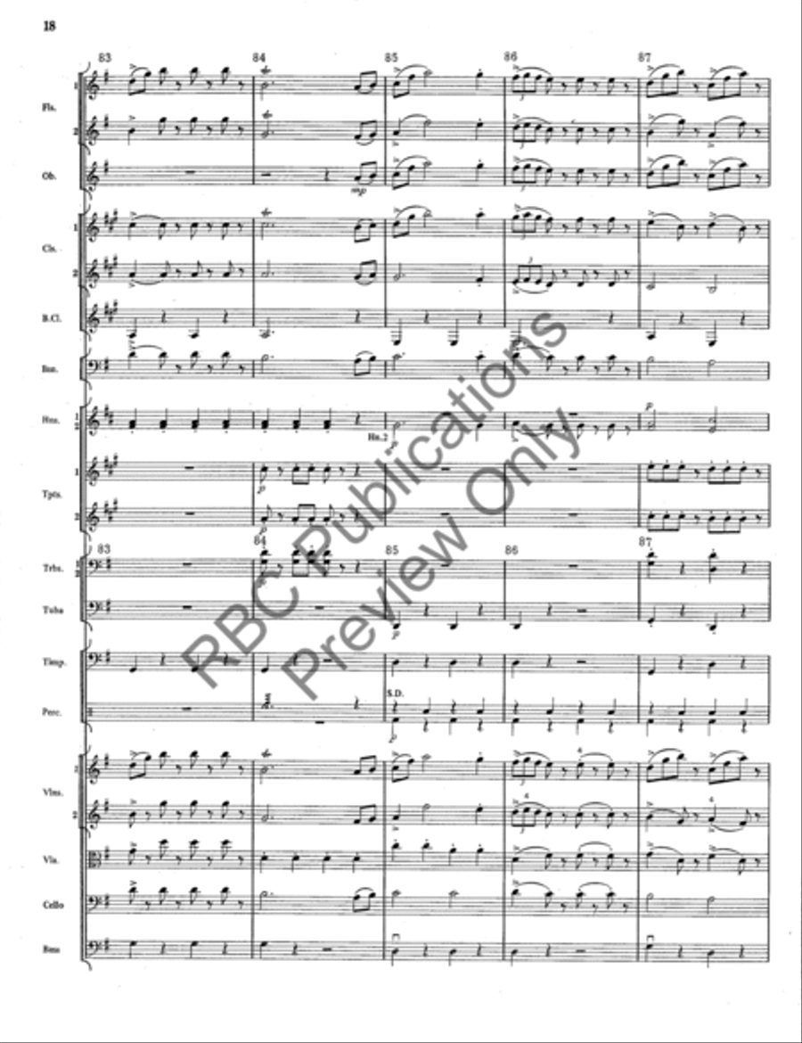 Radetzky March Full Orchestra scores gallery preview page 19
