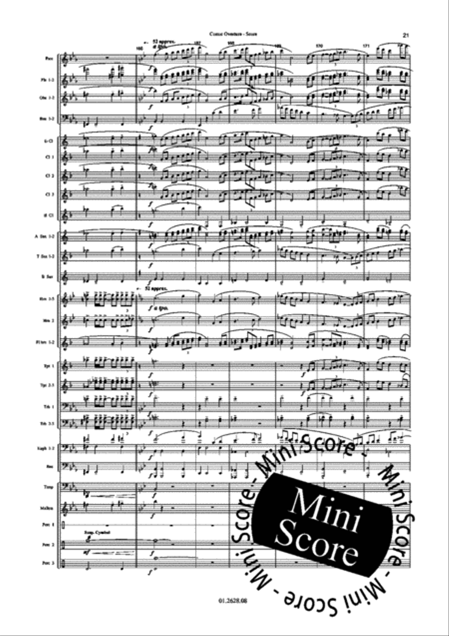 Comic Overture Concert Band scores gallery preview page 25