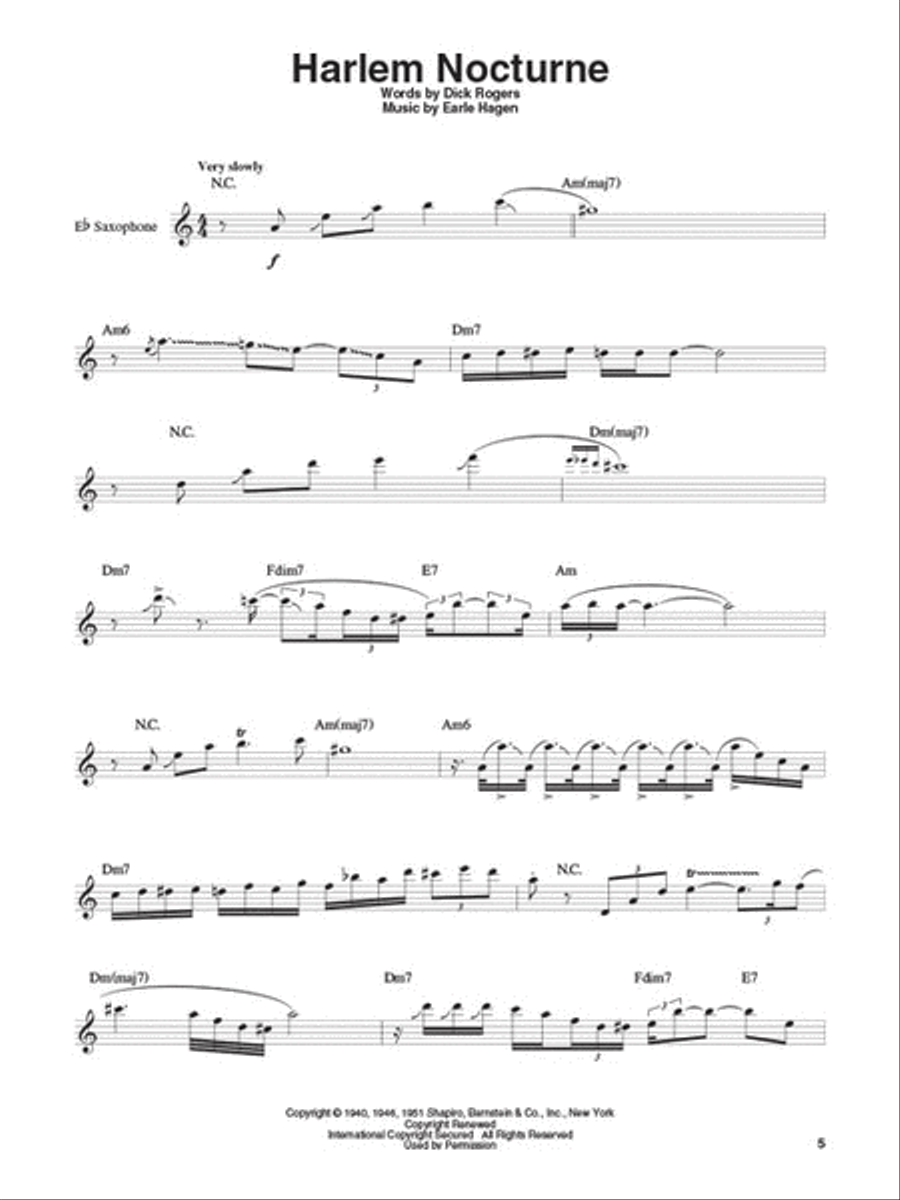 Sax Classics Saxophone Solo scores gallery preview page 4