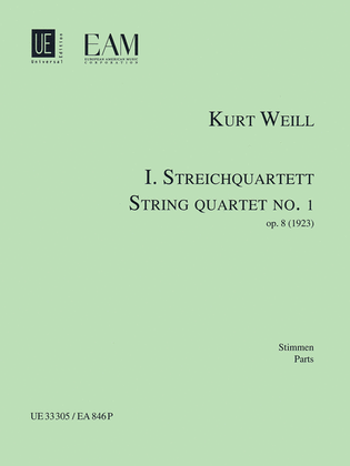 Book cover for String Quartet No. 1, Op. 8