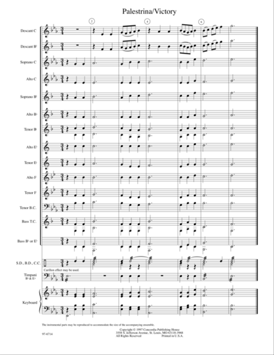Hymnal Companion for Woodwinds, Brass and Percussion: Lent, Easter Choir scores gallery preview page 3