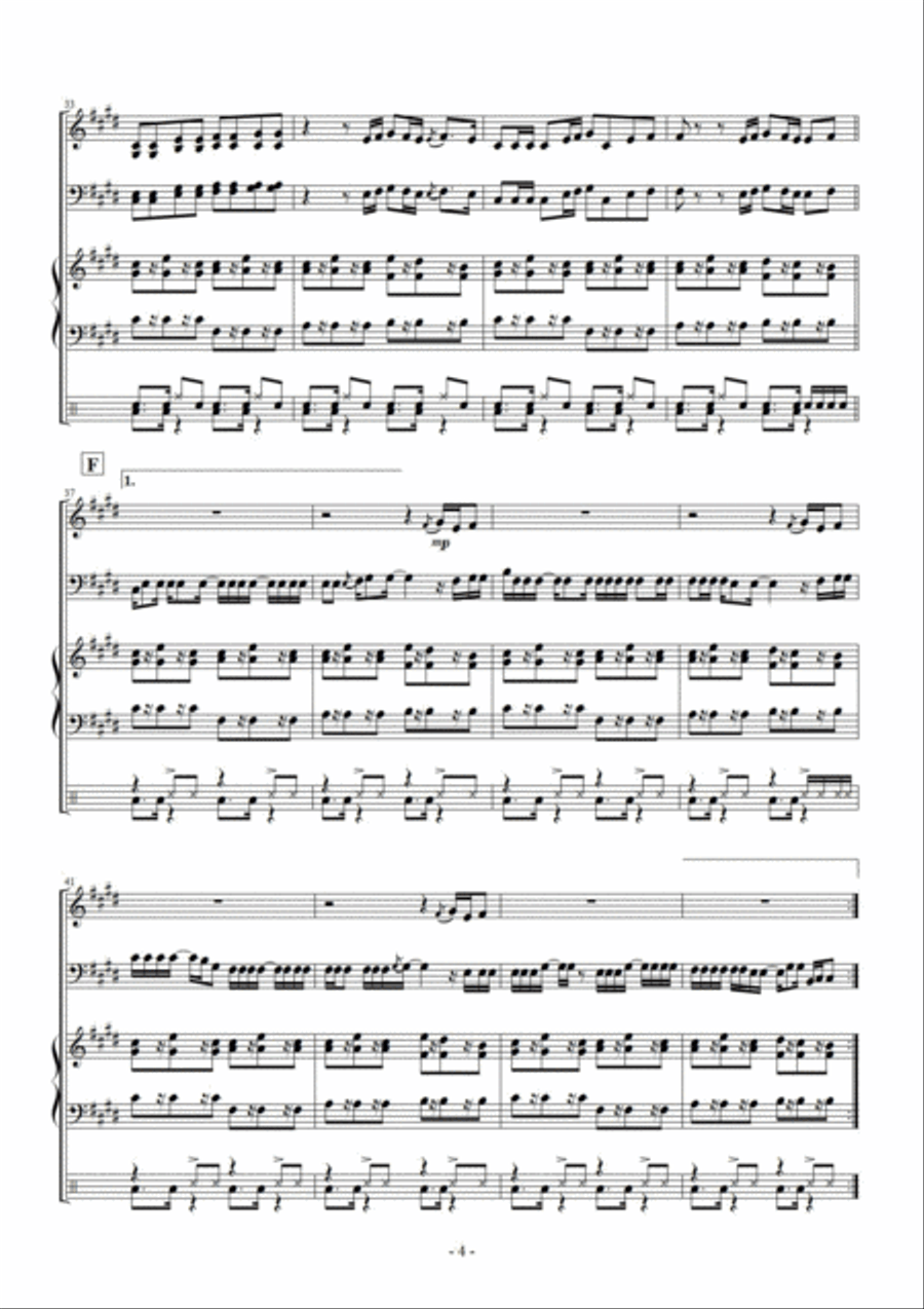 Shape Of You Percussion Ensemble scores gallery preview page 5
