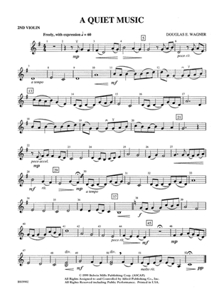 A Quiet Music: 2nd Violin