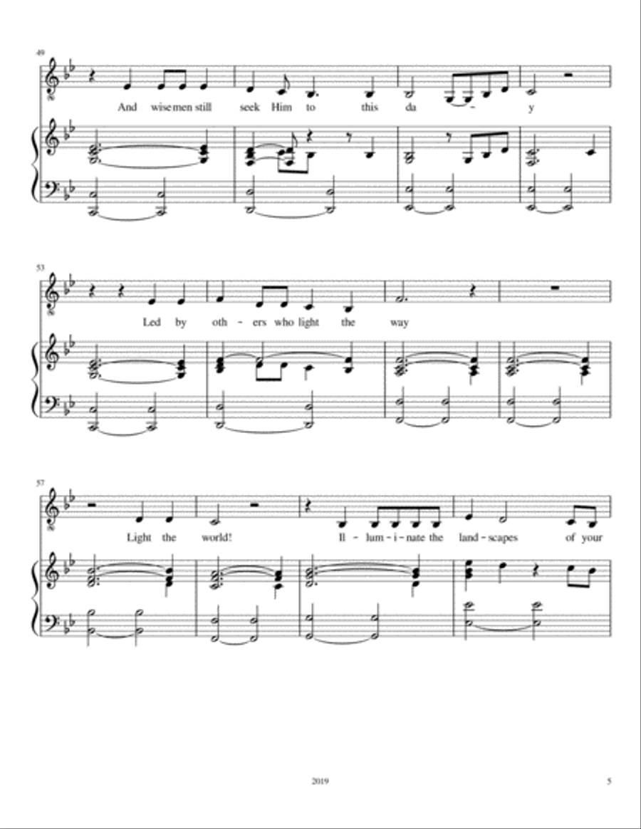 Light The World Light The World Voice scores gallery preview page 5