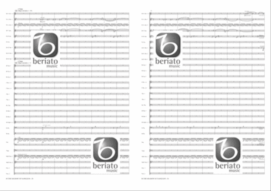 In the Shadow of Napoleon Fanfare Band scores gallery preview page 16
