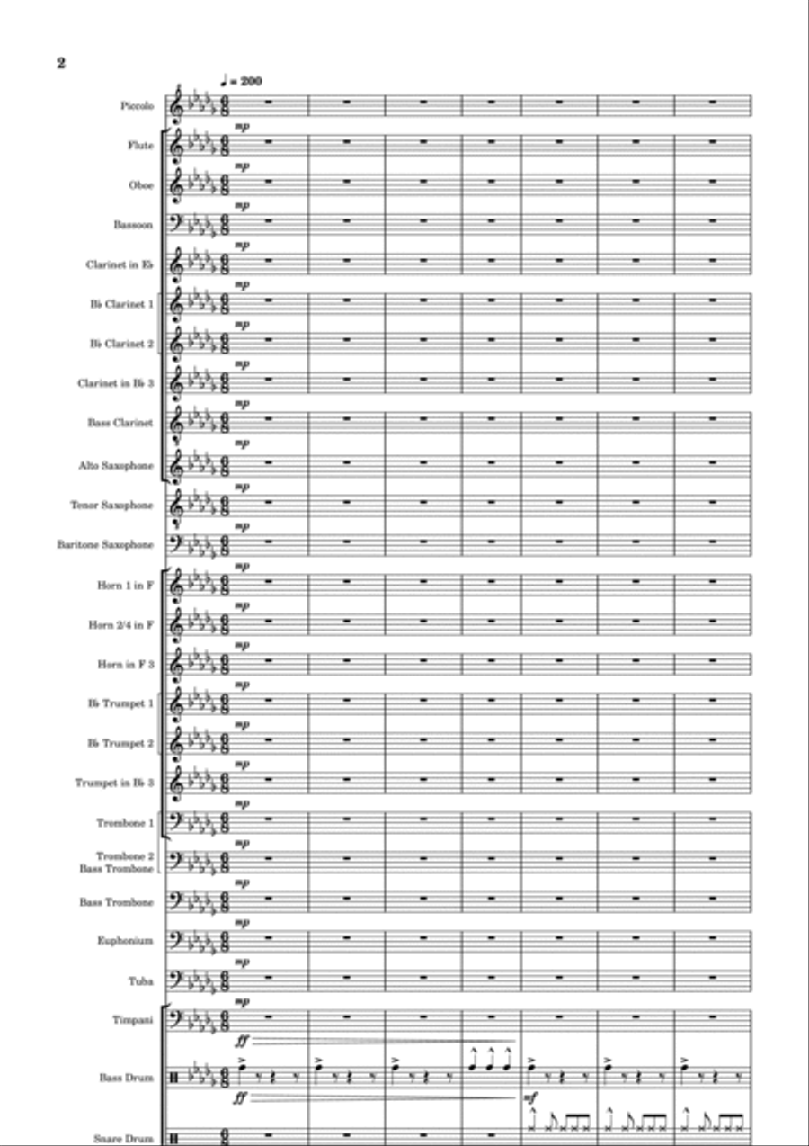 The Cornet's Reel Concert Band scores gallery preview page 2