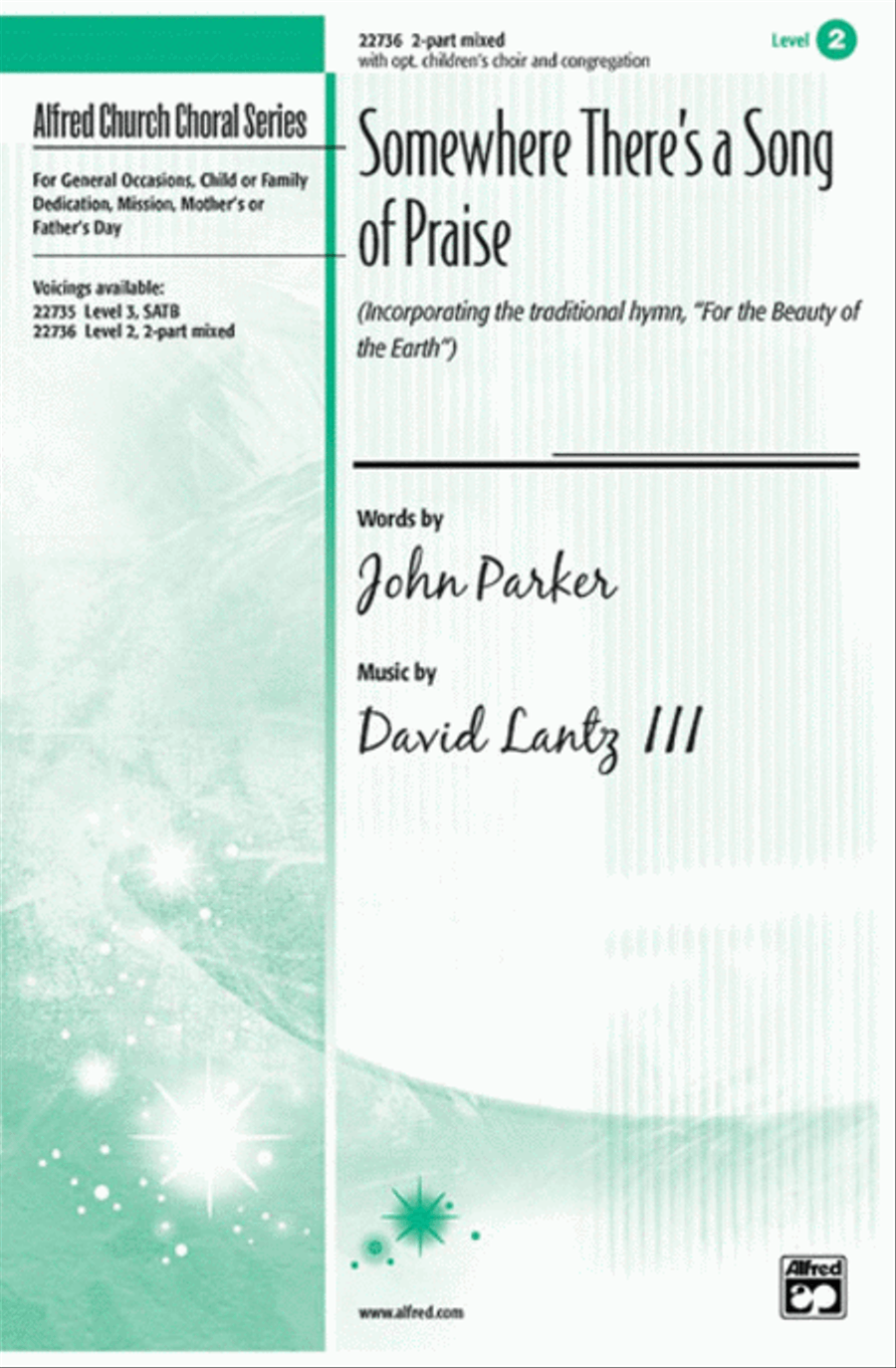 Somewhere There's a Song of Praise 2-Part scores gallery preview page 1