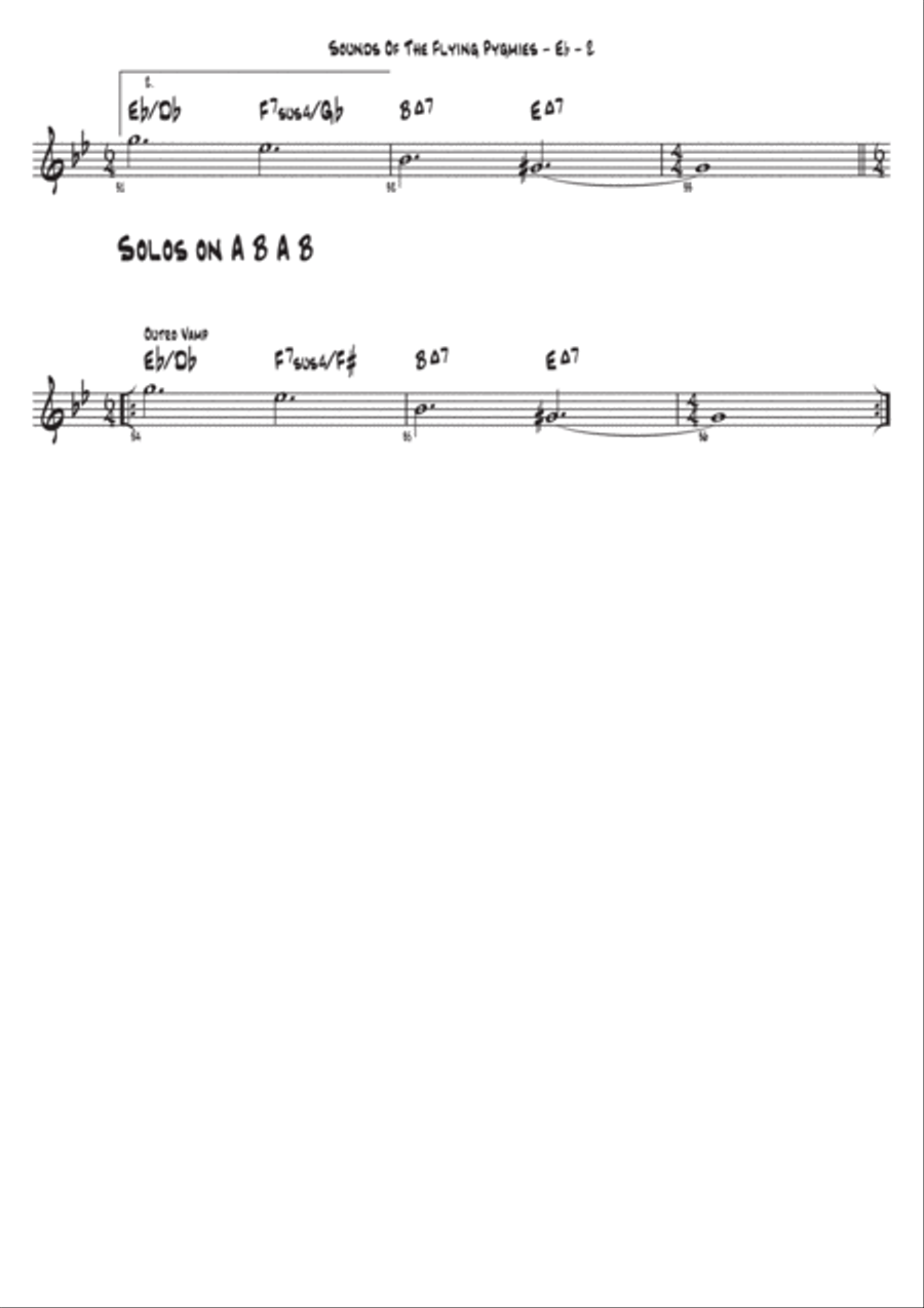 Sounds Of The Flying Pygmies Piano scores gallery preview page 3