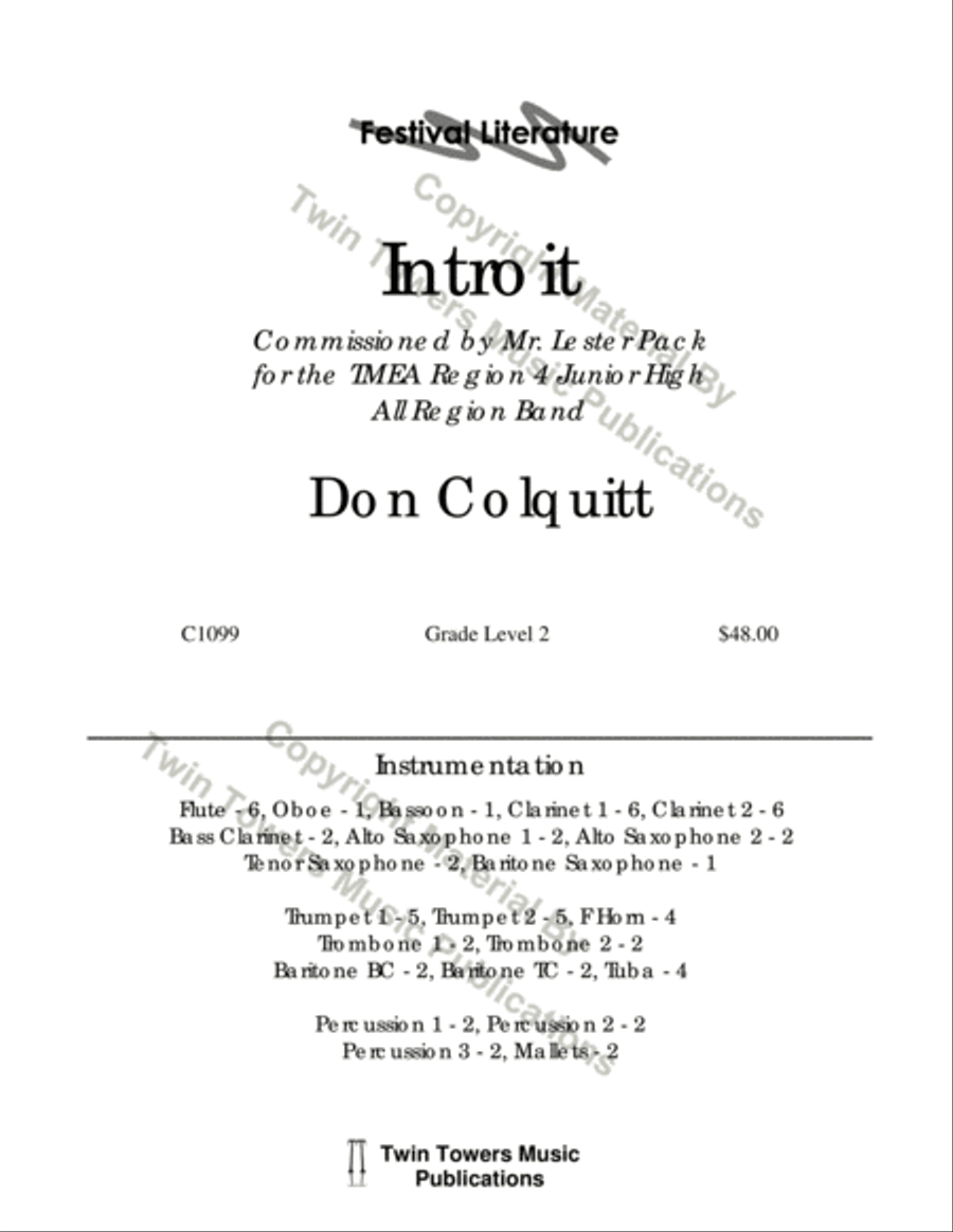 Introit Concert Band scores gallery preview page 2