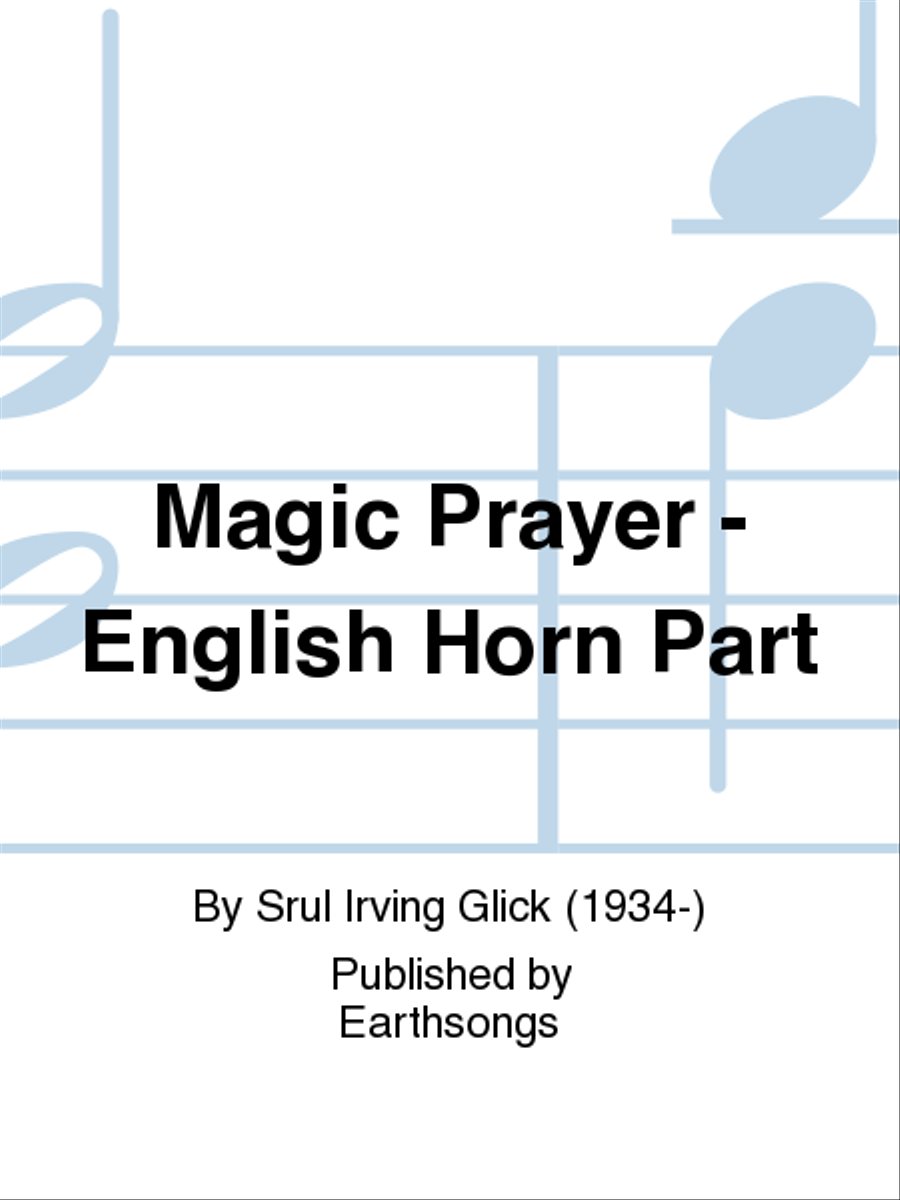 magic prayer - english horn part English Horn scores gallery preview page 1