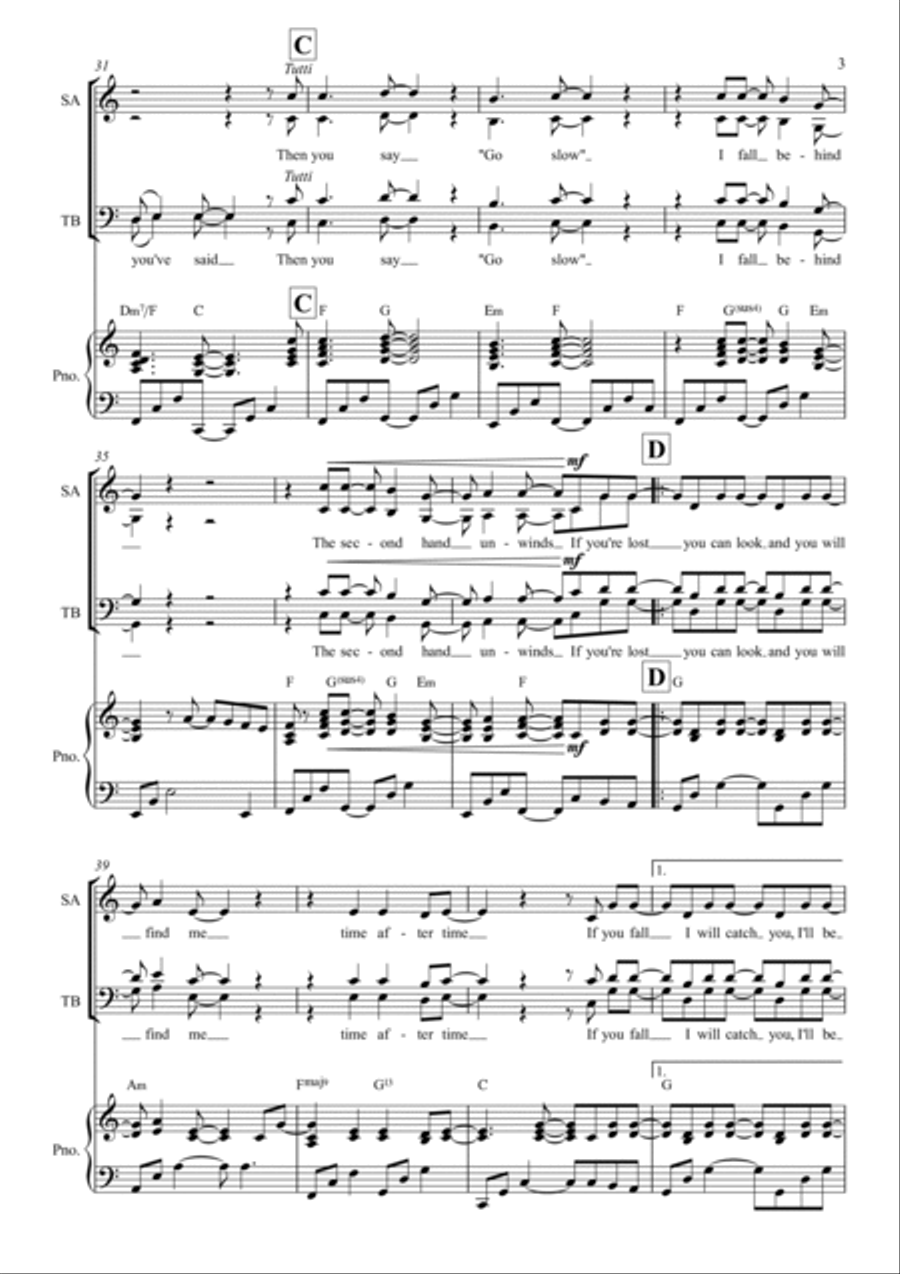Time After Time 4-Part scores gallery preview page 3