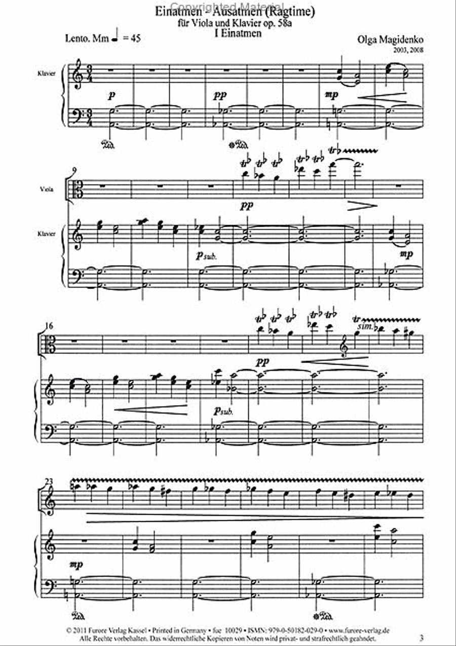 Einatmen-Ausatmen op. 58a Piano Accompaniment scores gallery preview page 2