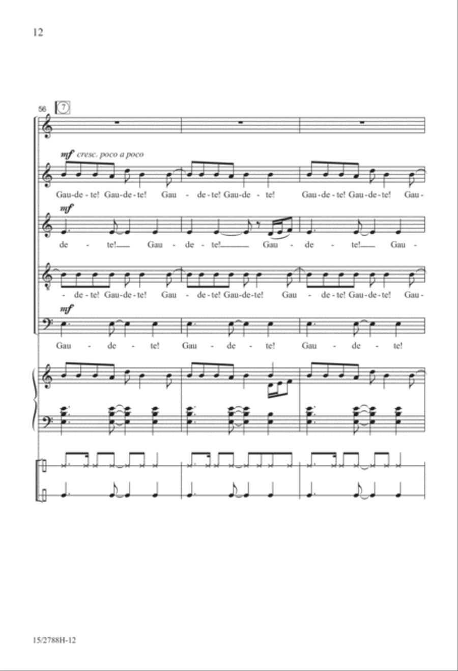 Gaudete! SSATB scores gallery preview page 13