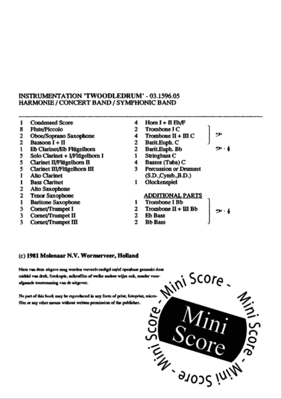Twoodledrum Twoodledrum Fanfare Band scores gallery preview page 3
