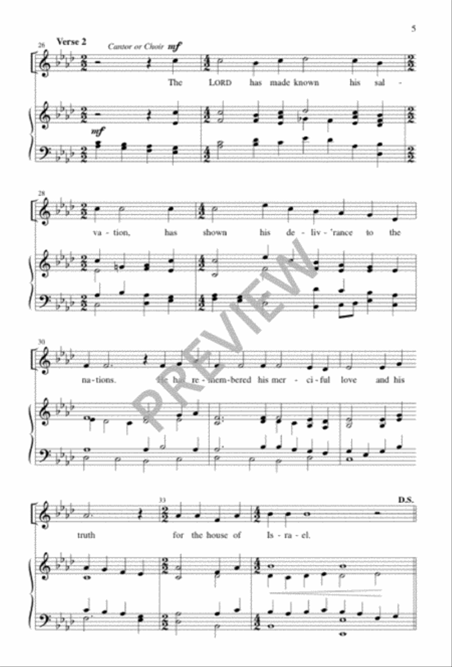 The Word of God Became Flesh 4-Part scores gallery preview page 5