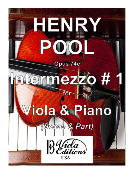 Intermezzo for Viola & Piano # 1 (Score & Part) image number null