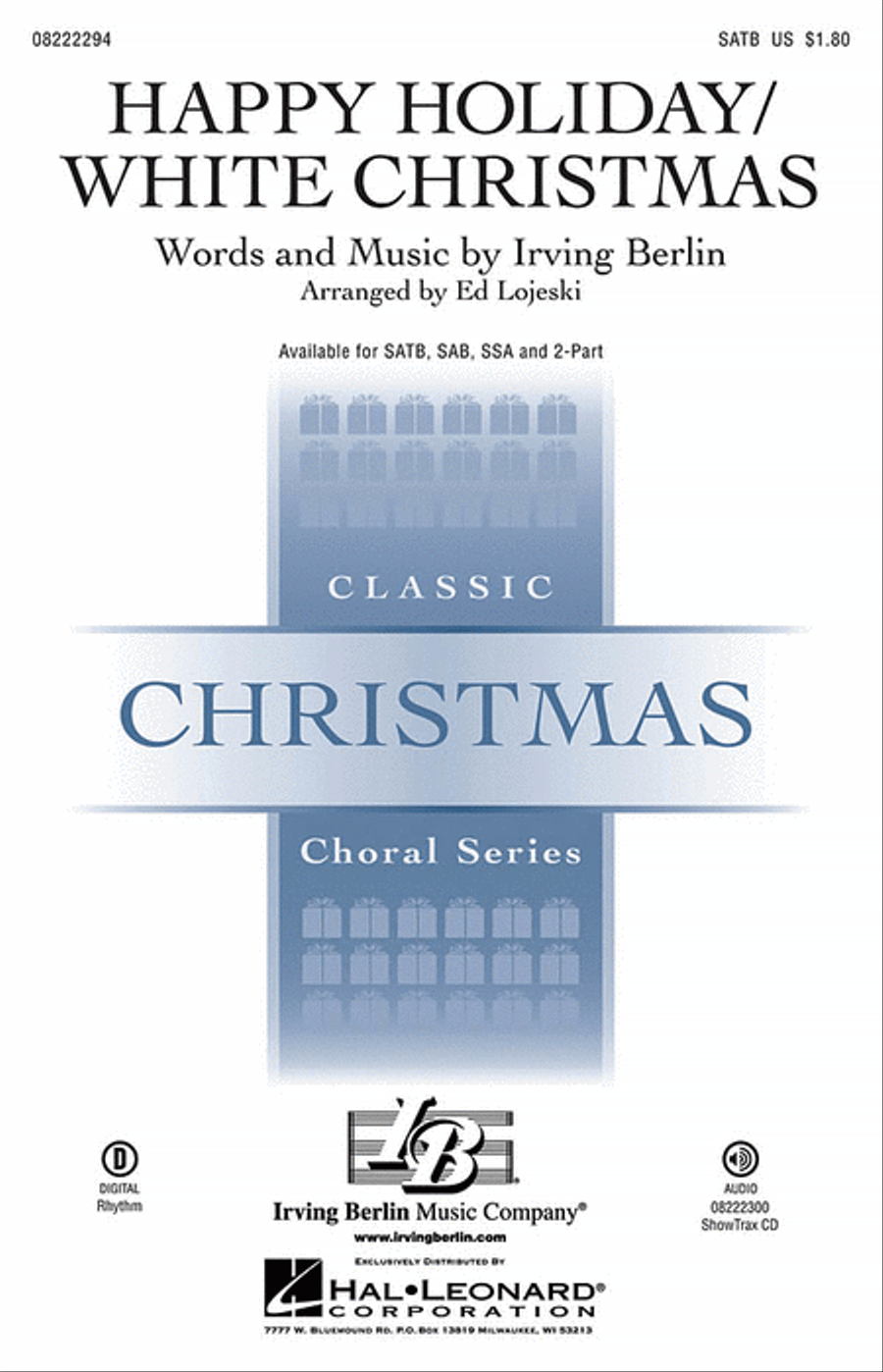 Happy Holiday/White Christmas 3-Part scores gallery preview page 1