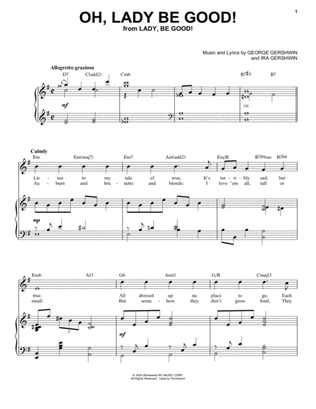 Book cover for Oh, Lady Be Good! [Jazz version] (arr. Brent Edstrom)