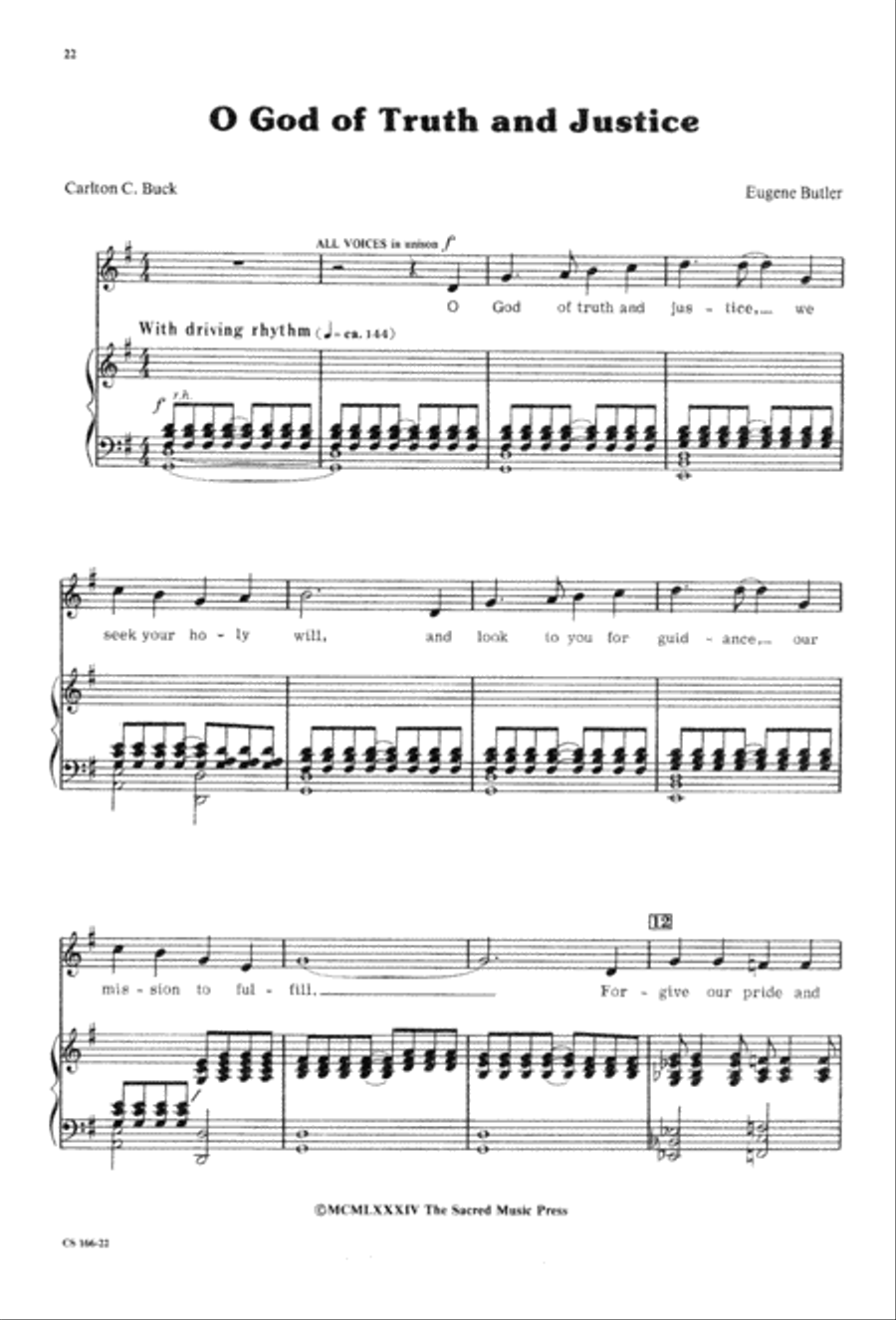 Sacred Anthem Book 3-Part scores gallery preview page 24
