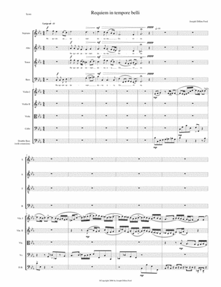 Requiem in tempore belli (Requiem in Time of War) for SATB choir and strings
