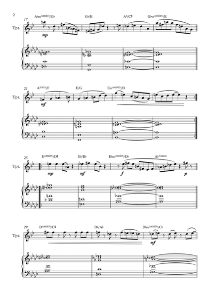 Jazz Chord Progression - Trumpet image number null